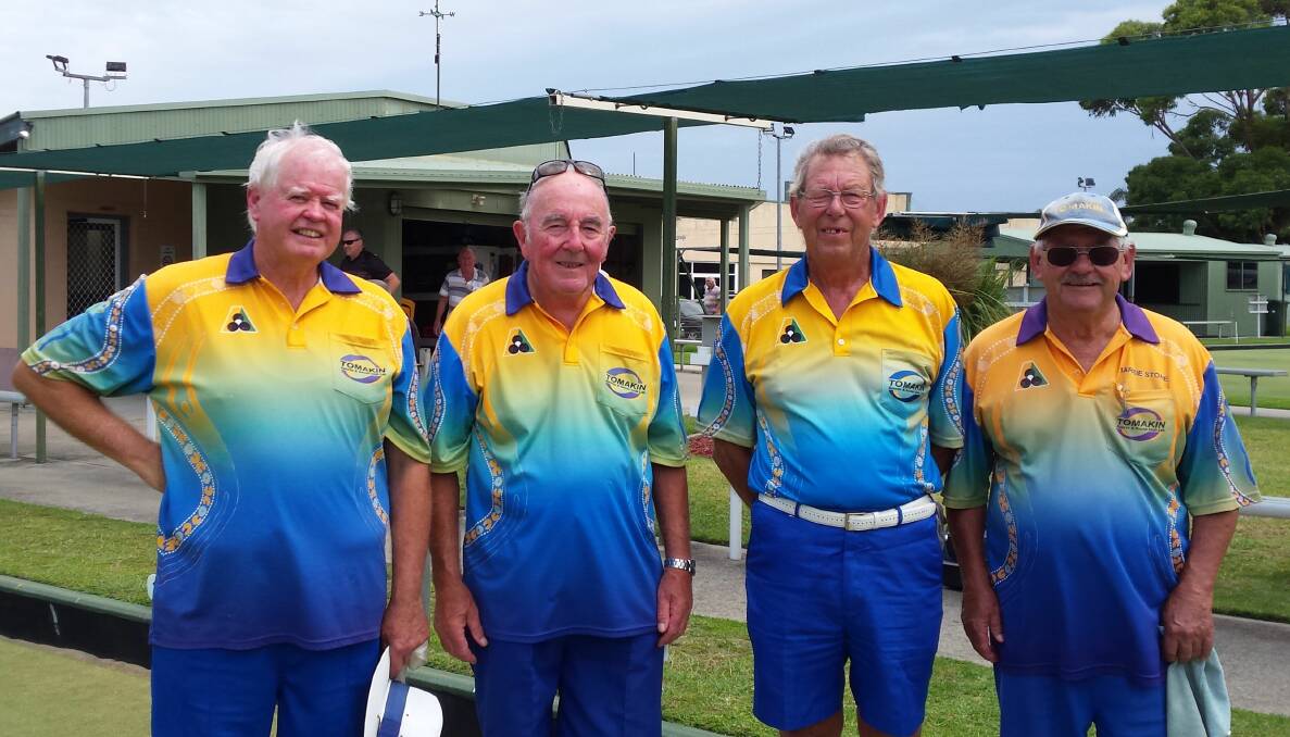 TOMAKIN MEN: The 2019 Club Fours winners enjoyed the challenge of competition.