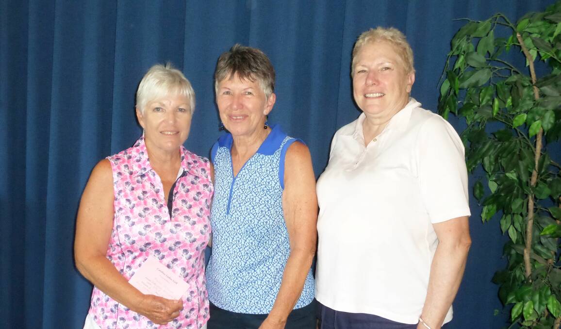 CLUB CATALINA LADIES: Second Grade winners Marion Edmonds, Liz Faith and Julie Bellamy.