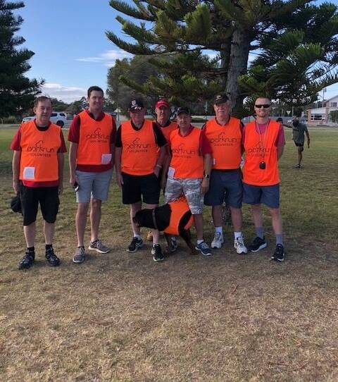 WELCOME EFFORT: Batemans Bay Rugby Club Grand Old Boars filled all the volunteer roles, bringing their own sense of fun to the event.