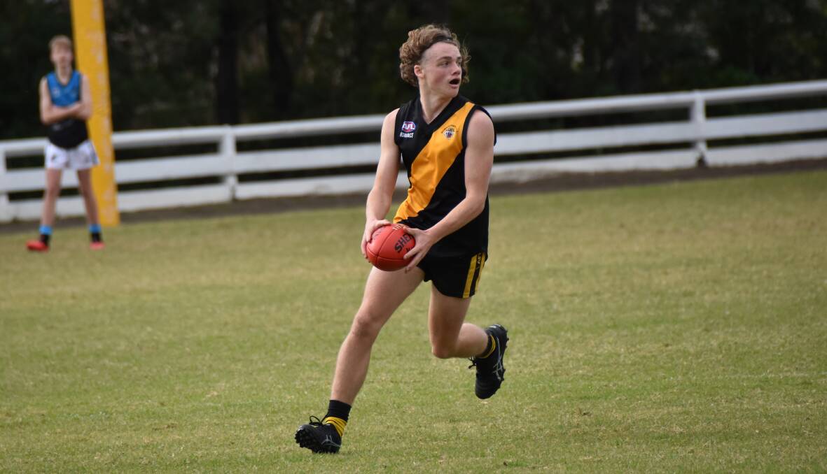 Bomaderry Tigers' Evan Larkins has been selected in the GWS Giants Academy squad. Photo: Courtney Ward