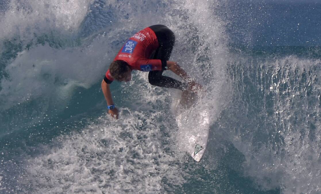 Ulaldulla Boardriders' Harry Phillips. Photo: Blainey Woodham / Surfing Australia / Nikon Australia
