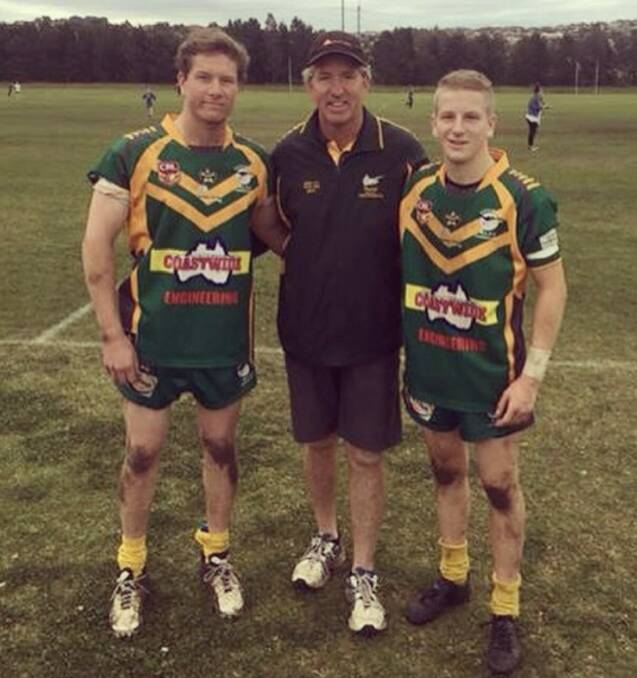 Scott McLaurin (centre) with his two sons Kaleb and Hamish.