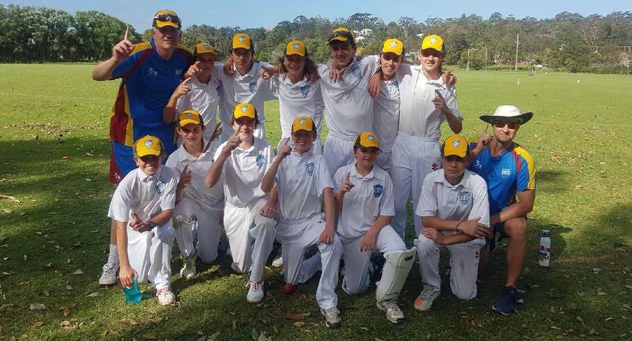 The Greater Illawarra Zone under 14s team after their semi-final win on Sunday.