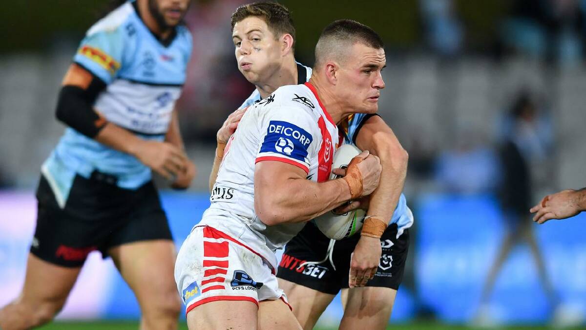 Gerringong's Jackson Ford and his St George Illawarra side will take on Cronulla-Sutherland on Friday night. Photo: Dragons Media