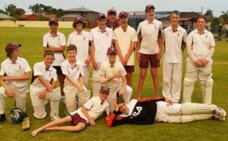 The Shoalhaven under 14s team after their victory.
