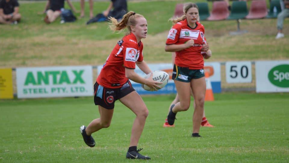 Milton-Ulladulla's Meg Buchanan in action for the Illawarra Steelers. Photo: TONI CONLON