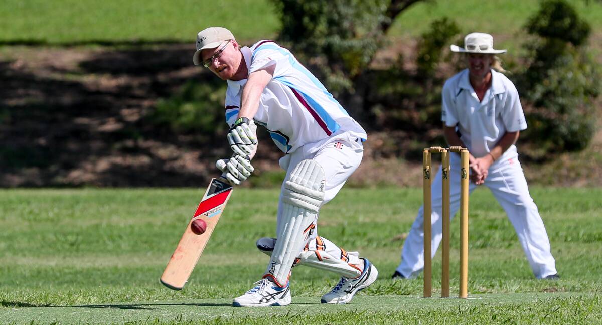 North Nowra-Cambewarra's Tristan Woods made 56 runs and took one wicket on Saturday against Sussex Inlet. Photo: Giant Pictures