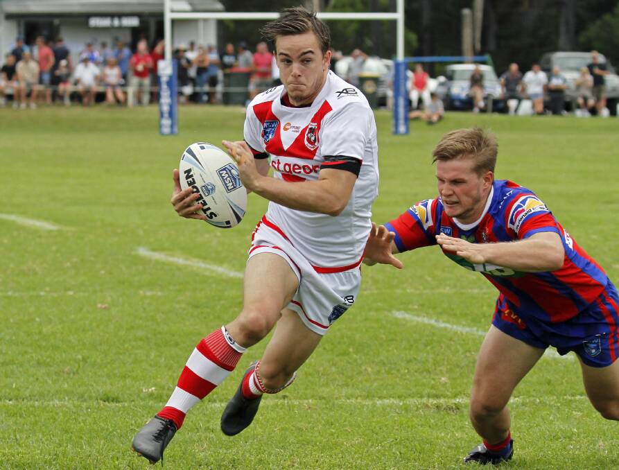 Kiama product Dylan Morris in action for the Dragons. Photo: GAME FACE PHOTOGRAPHY