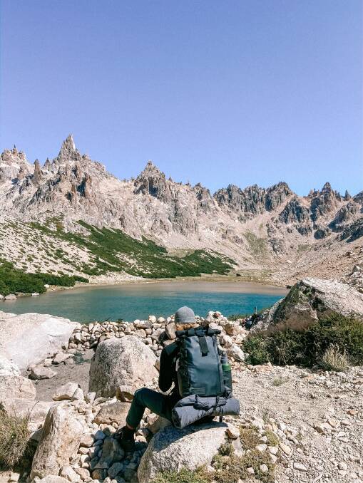 Jye Findlay at the Hike Refugio Frey - Bariloche, Northern Patagonia. Photo: Supplied