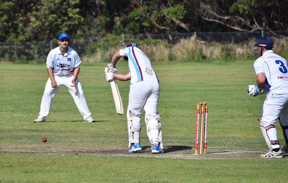 North Nowra-Cambewarra's James Biggs made 47 not out on Saturday. Photo: Paige Clark