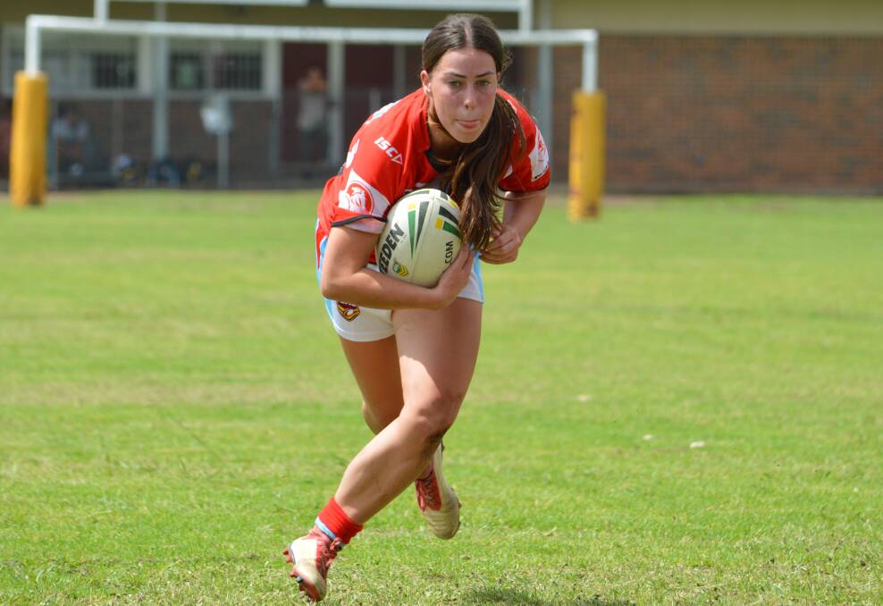 Milton-Ulladulla's Ella Conlon in action for the Illawarra Steelers. Photo: TONI CONLON