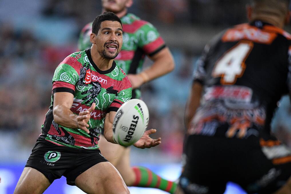 Nowra-born Cody Walker in action for the Rabbitohs. Photo: Dan Himbrechts
