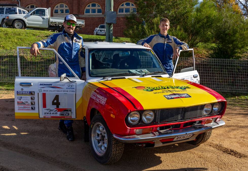 Valley Rally: Defending Australian Rally Champion Nathan Quinn and Alexander Eadie will be back again this year in a Mazda RX-2.