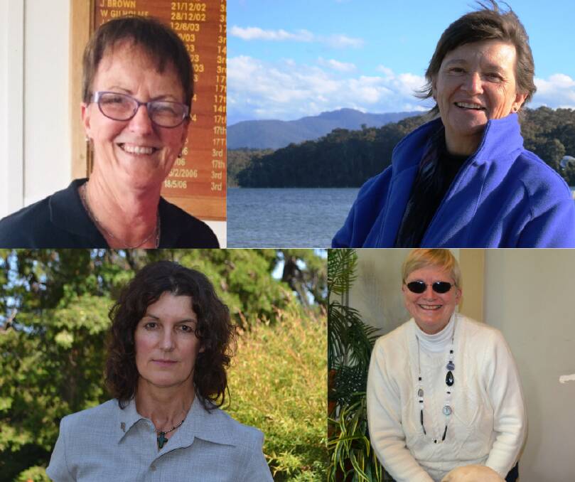 (Clockwise from top left) Dierdre Landells, Laurelle Pacey, Elaine Haskett, and Linda Chapman received Medals of the Order of Australia.