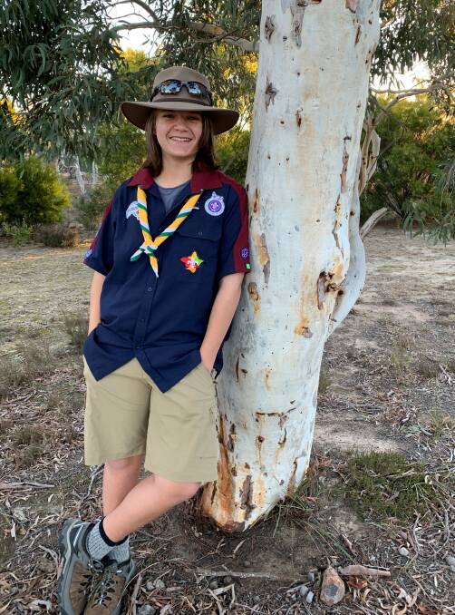 Life experience: Batemans Bay Scout Joshua Schuster ready to embark on a trip of a lifetime. Picture: Supplied. 