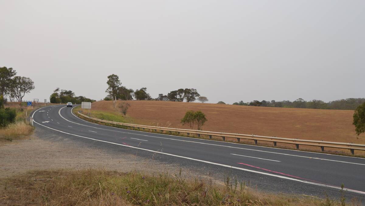 At the location of the crash on the Princes Highway, north of the Tuross turnoff. 