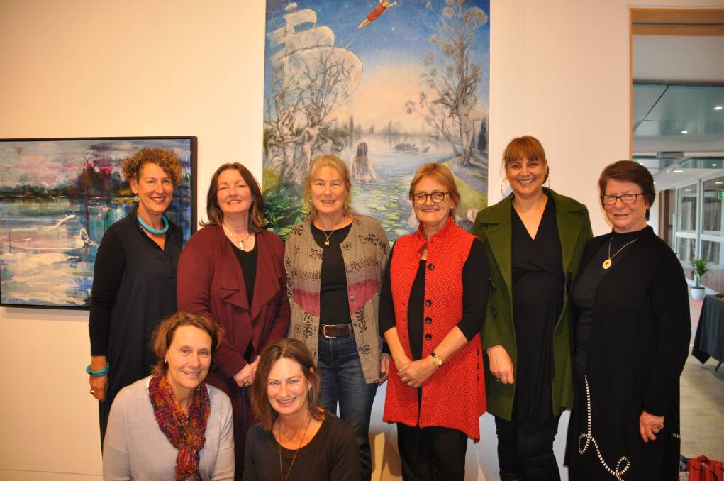 Pictured at last year's event are; exhibition artists, volunteer, sponsor and organisers Dianne Jay, Amanda Williams, Annie Franklin, Robin Scott-Charlton, Indie Carmichael Kate Nockels, (front) Raewyn Lawrence and Mandy Hillson.