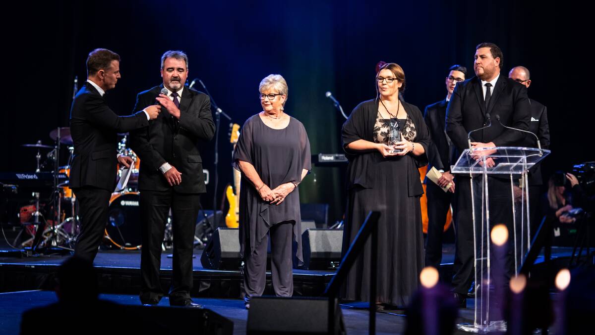 Club Narooma accepts the award at the International Convention Centre recently. Image: Supplied.