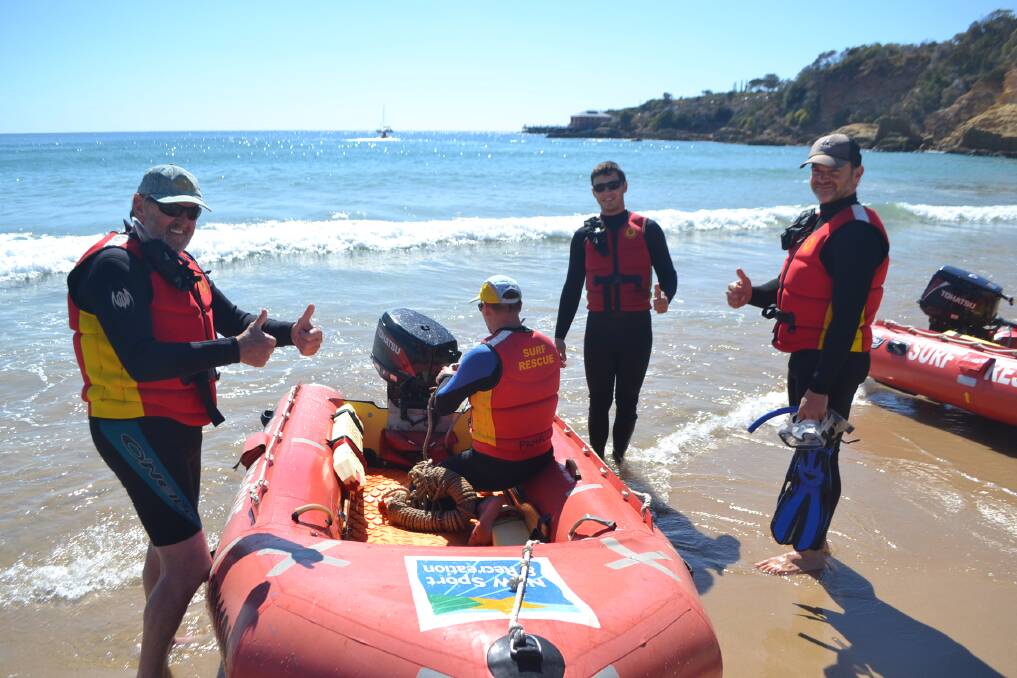 Lifesavers ready to brush up their skills at a power craft training weekend at Tathra. 