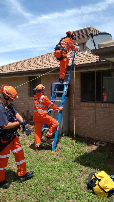 SUN SHINES AFTER STORM: On Sunday, Moruya SES volunteers continue to respond to emergency callouts backed up after Saturday evening's storm. Image: Moruya SES.