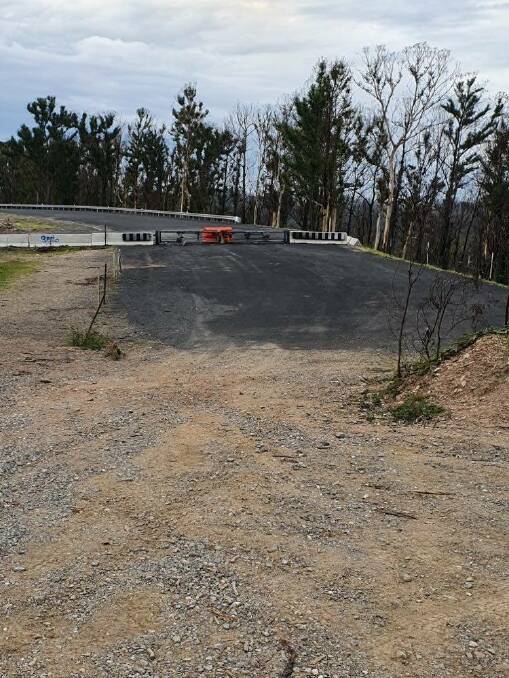 Unfinished: Glennalla Road ends at Ridge Road, Batemans Bay, before joining the Princes Highway. 