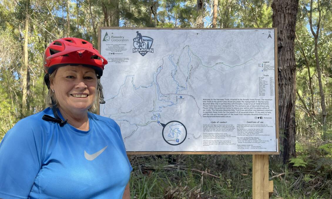 Narooma Mountain Bike Club president Georgie Staley thanks the community for all the support and hopes the project will come to fruition with government funding. 