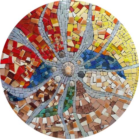 Check out the mosaic exhibition at Narooma from December 11-15. This mosaic is called "In the Deep" by South Coast artist Jan Atkinson.
