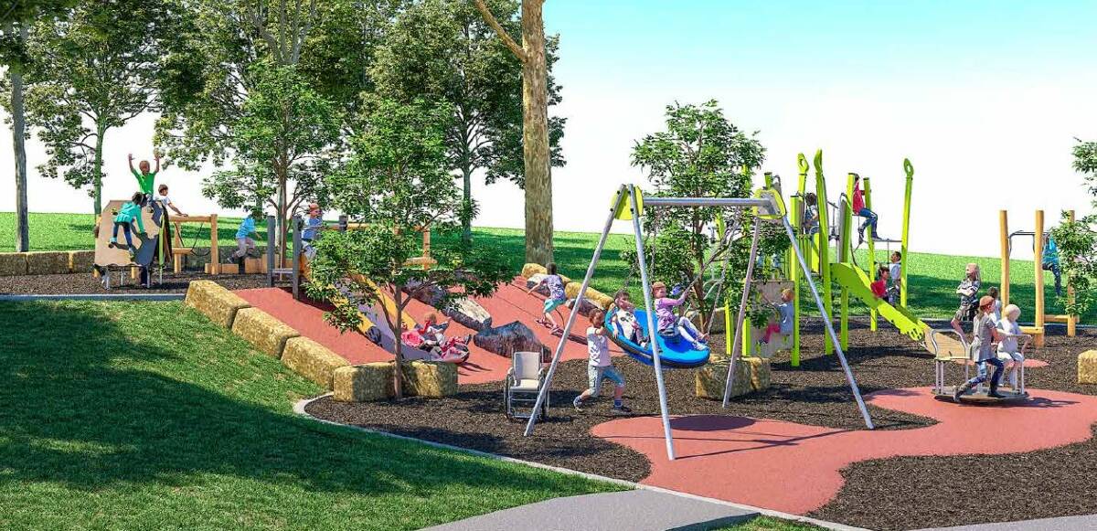 An early concept design for the new playground to be installed at Evans Road Reserve, Tuross Head. 