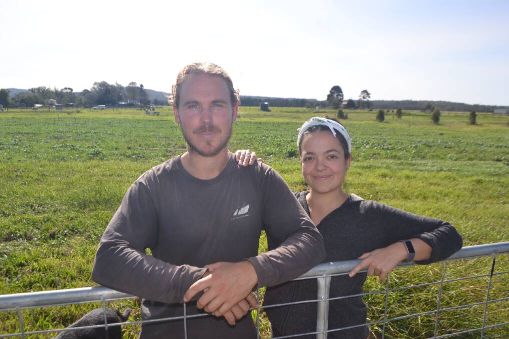 BORROWED GROUND: Alex Chiswell and Eliza Cannon are making a go of growing on someone else's land, helping meet more demand for local food. 