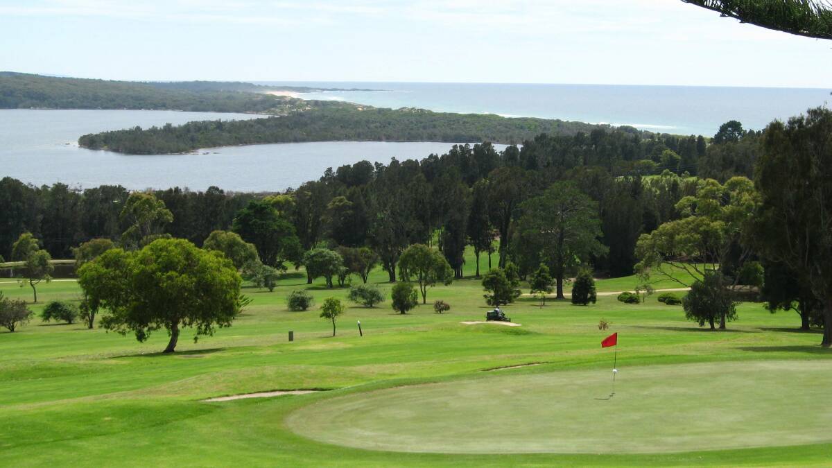 View over the Tuross Head Golf Course. 