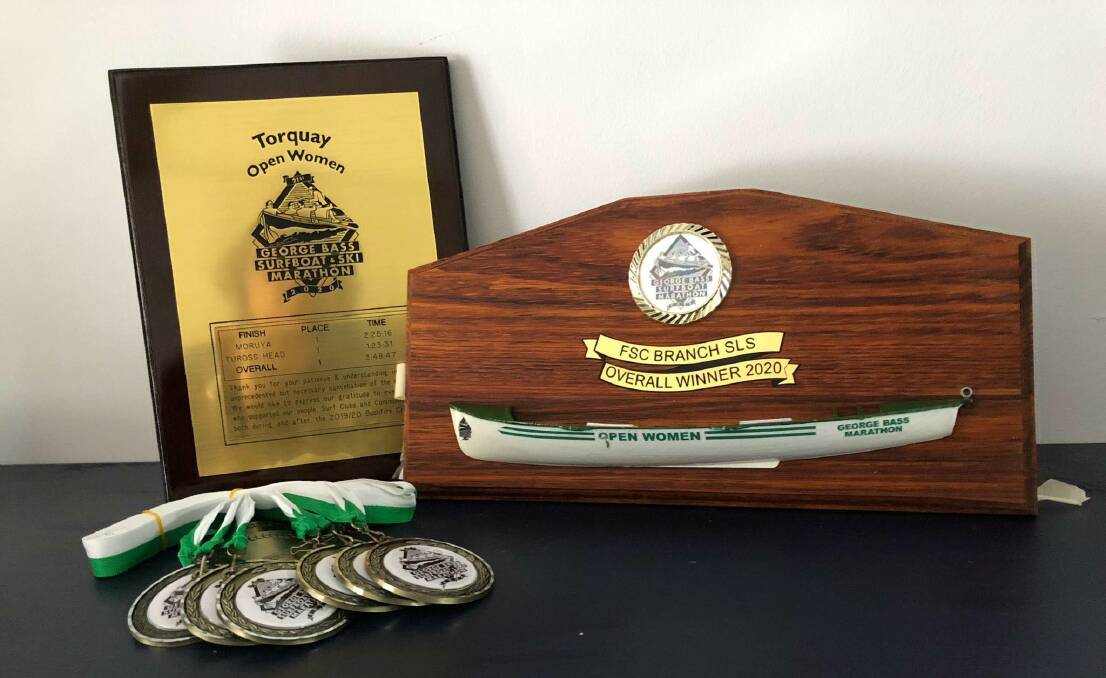 Medallions and plaques sent to competitors of the 2019/2020 George Bass. 