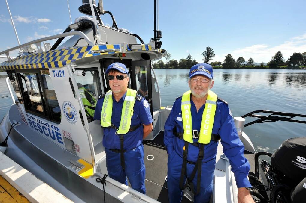 Saving lives: Marine Rescue volunteers pleased to have a vessel moored at Moruya.