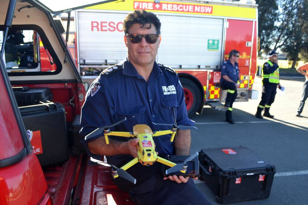 Batemans Bay Fire and Rescue station commander Craig Mashman, now qualified to fly a Matrice 2 Dual Enterprise.