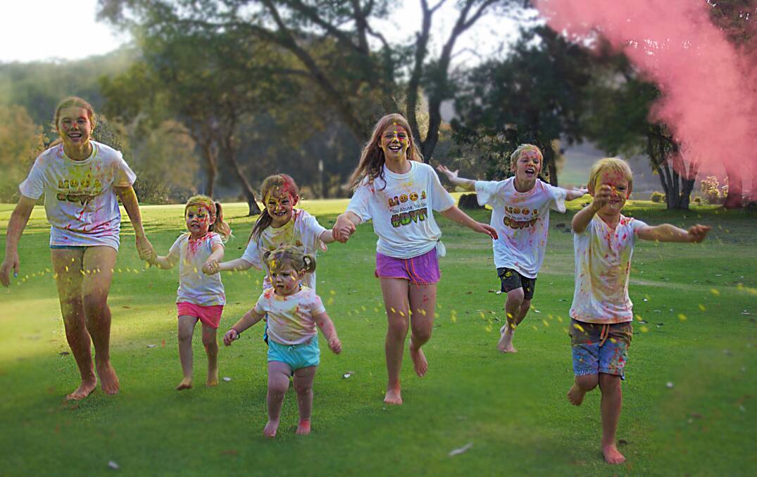 
READY TO RUN: Children and adults can join a colour run at Moruya this Saturday to raise awareness of family violence.