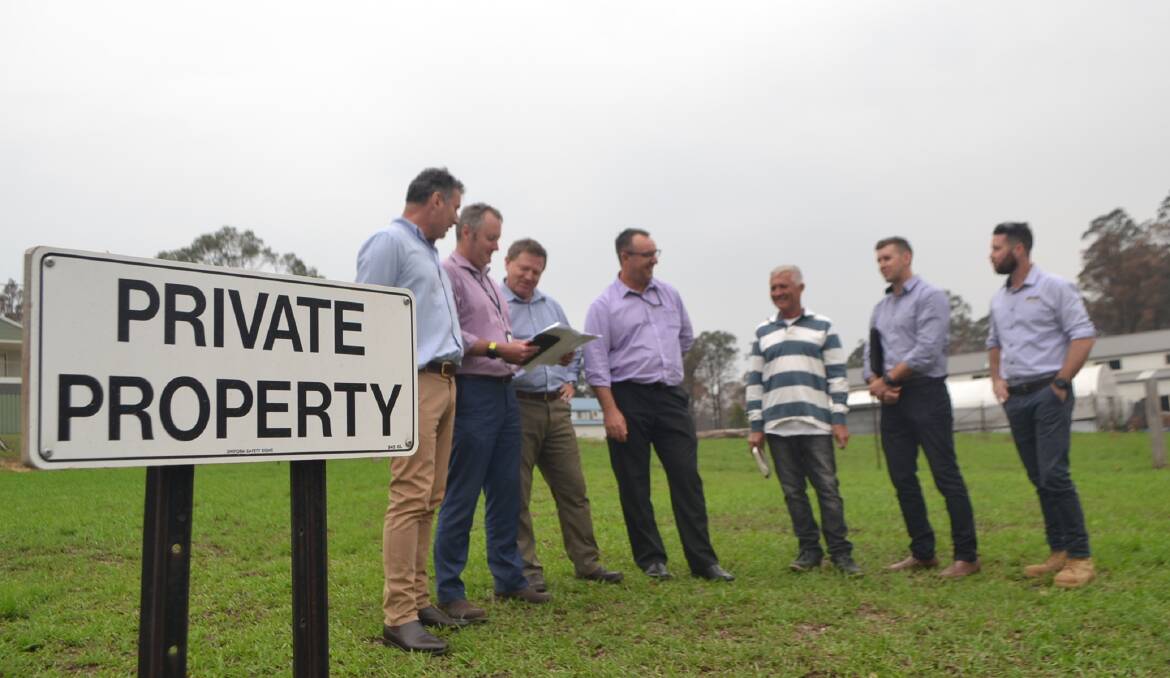 Stakeholders meet at one of the proposed sites. 