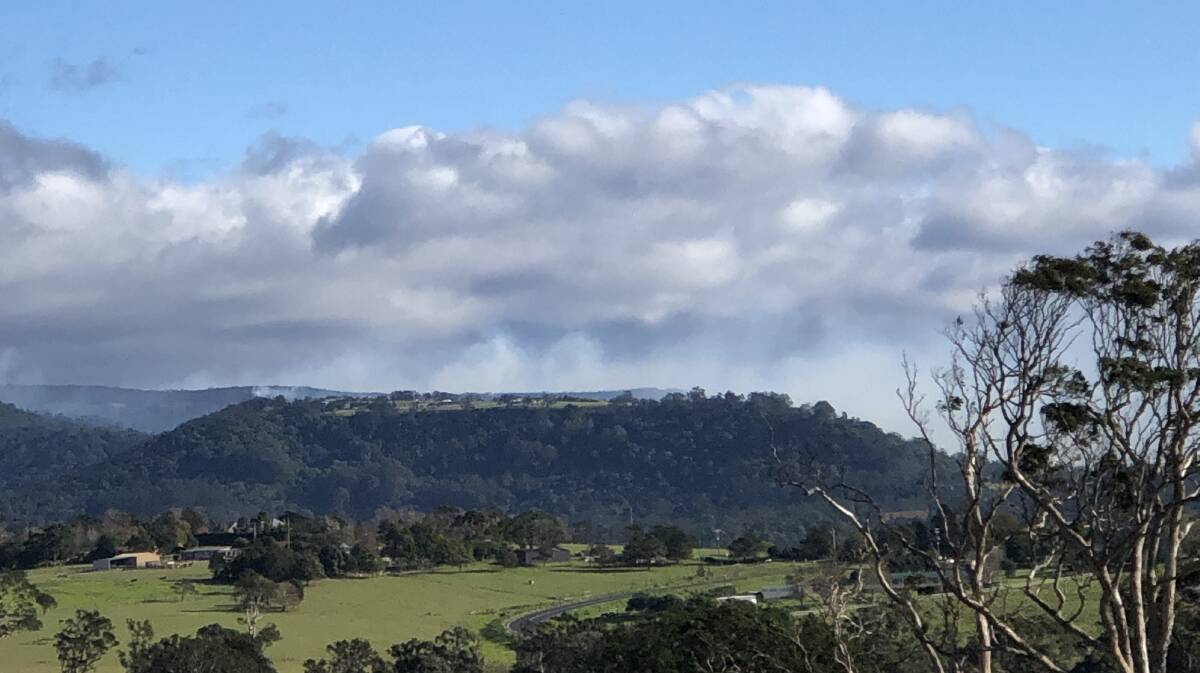 SMOKE: Strong winds are pushing smoke from a hazard reduction burn in Morton National Park towards coastal villages. 