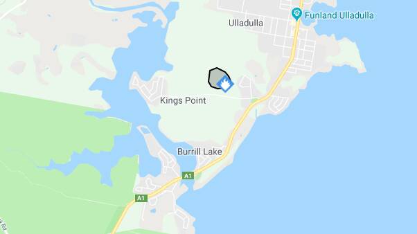 The fire at Kings Point, from the RFS Fires Near Me app.