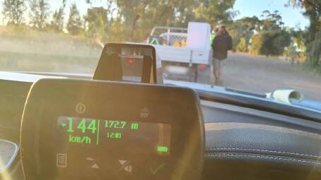 QUICK: A visiting P-plate driver was caught out in an 80km/h zone near Griffith on Wednesday. Picture: NSW Police
