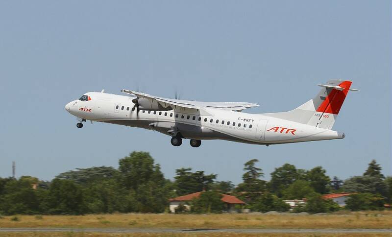An ATR72 which Rex says would deliver lower costs per seat than its current fleet of Saab 340s.
