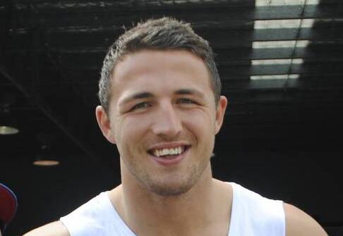Retired NRL star Sam Burgess has pleaded not guilty to intimidating his father-in-law Mitchell Hooke. Photo: File
