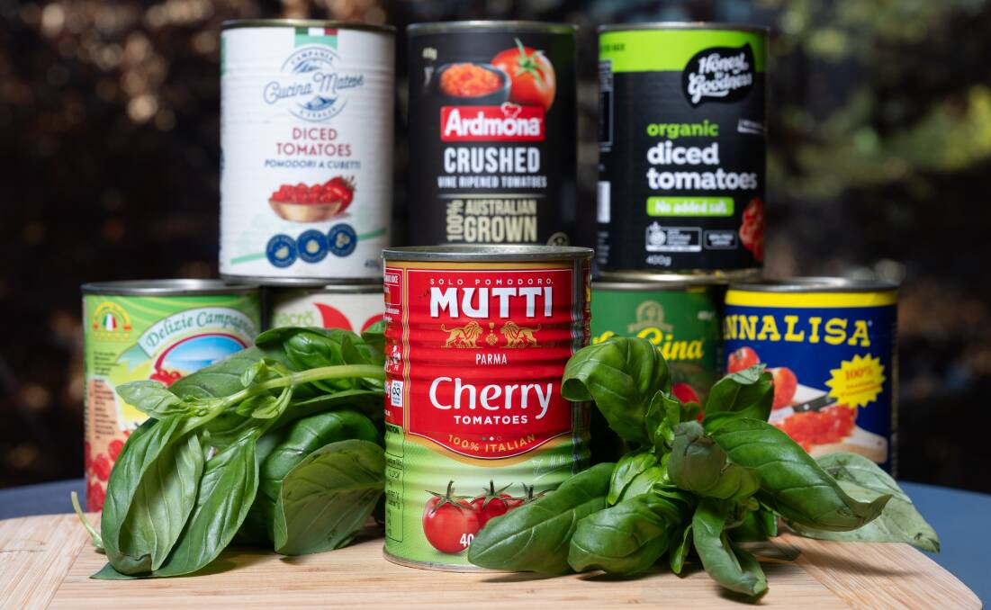Ever wonder which is the best brand of tinned tomatoes? Us too. Picture by Elesa Kurtz