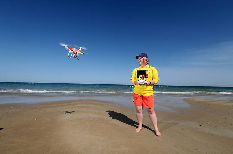 HANDY TOOL: One of 51 drones recently provided to surf lifesaving clubs across the country. Nine South Coast clubs will share a new drone, provided by Westpac. Picture: Contributed