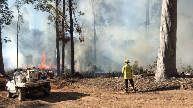 Hazard reduction burning in the Mogo State Forest is complete.