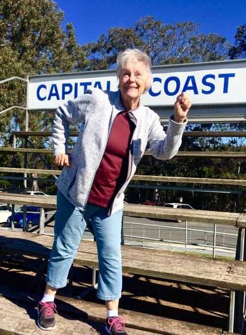 LIFTING THE BAR: Sandra Hunt is stepping out with confidence since attending WEB exercise classes at Mackay Park each Tuesday morning.