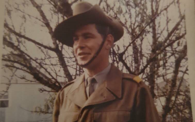 SERVICE: Vietnam veteran Rodger Simes in uniform.