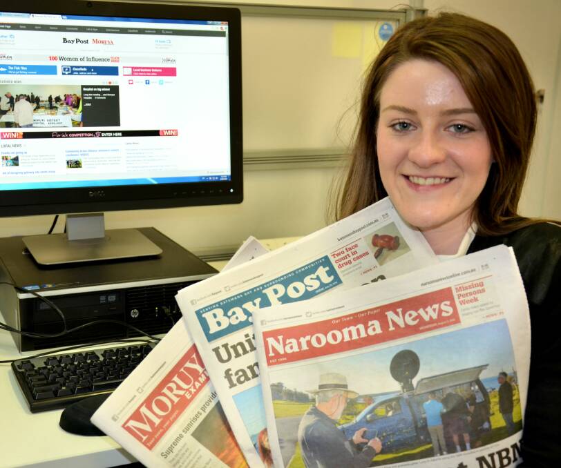 FRESH FACE: Kate Lockley has joined the team as a cadet journalist. She replaces Emily Barton, who leaves the Bay Post/Moruya Examiner on August 11.
