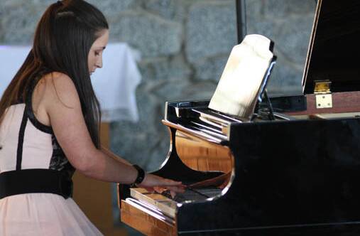 PIANO STAR: Moruya's Chloe Watts, 17, took out two top awards in the 2015 St Cecilia music scholarship competition.