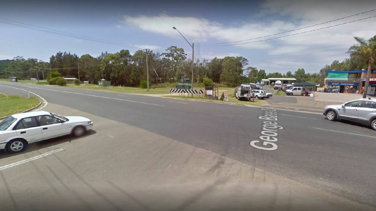 DROP-IN: Plans to improve safety at the intersection of Tomakin Road and George Bass Drive will be on display next month. Photo: Google.