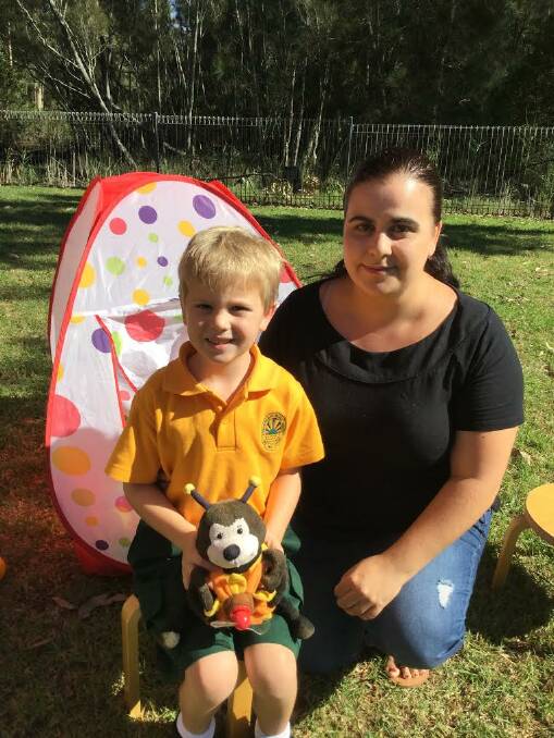 SCHOOL READY: Sunshine Bay Primary School’s Dante Tester and mum Tania found the transition to kindergarten easier thanks to last year’s Be Ready Starting School Expo.