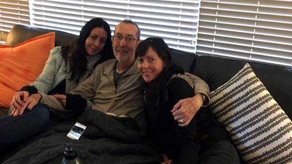 GREATLY MISSED: Dr Steve Murray with daughters Danielle and Bernadette Murray, who have set up a memorial fund in his honour.